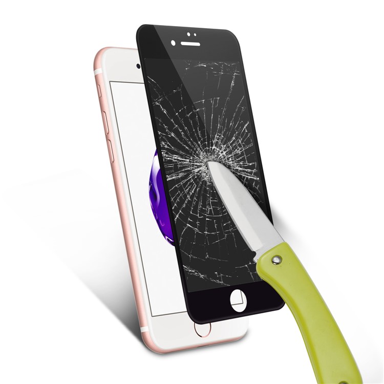 0.3mm Anti-spy 3D Curved Full Screen Tempered Glass Protector Film for iPhone 7 Plus 5.5 inch - Black-4