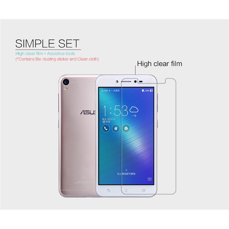 nillkin pour asus zenfone live zb501kl anti empreintes digitales hd clear de protection nillkin pour asus zenfone live zb501kl anti empreintes digitales hd clear de protection