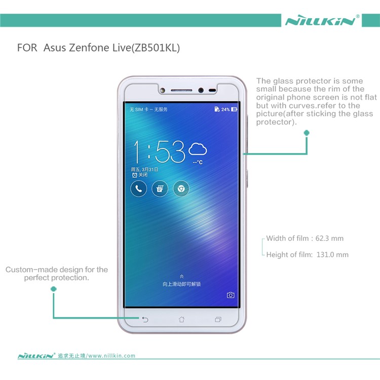 For Asus Zenfone Live ZB501KL Anti-scratch Matte LCD Screen Protector Mobile Film-6