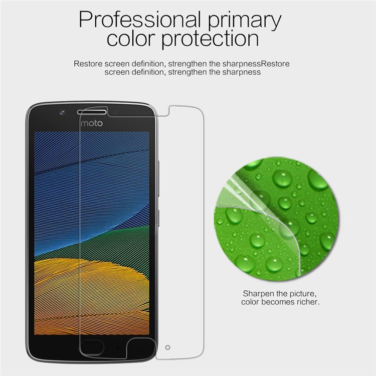 NILLKIN for Motorola Moto G5 Anti-fingerprint HD Clear LCD Screen Protector Film-2