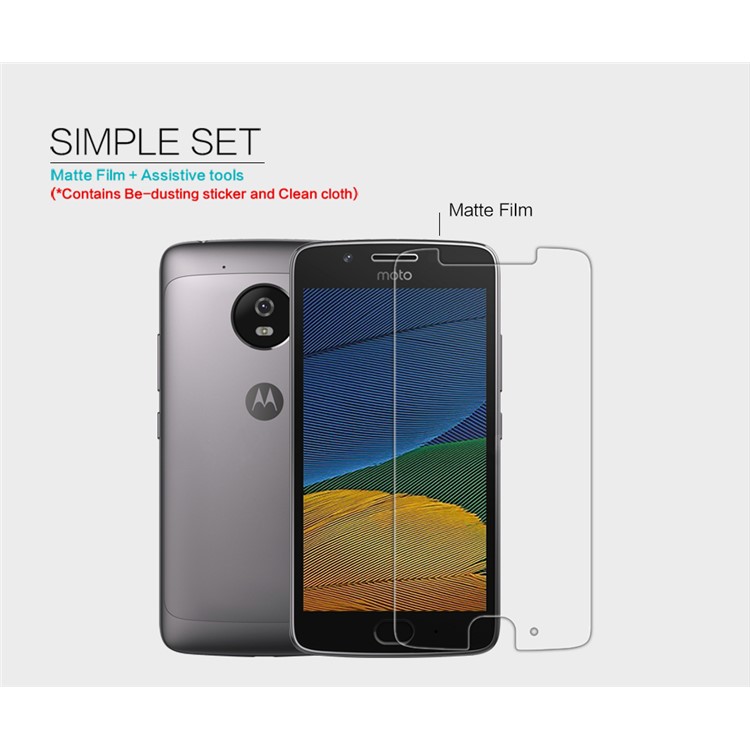 NILLKIN for Motorola Moto G5 Anti-scratch Matte LCD Screen Protector Mobile Film-5