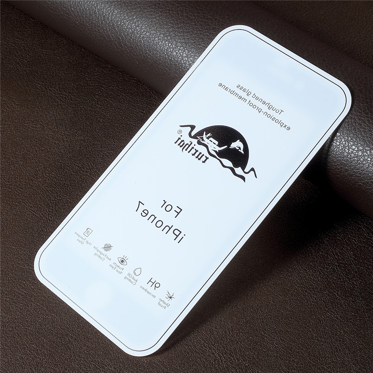 RURIHAI Solid Defense for iPhone 6s/6 4.7 Anti-blue-ray 0.1mm Thin Full Tempered Glass Screen Protector - Black-4