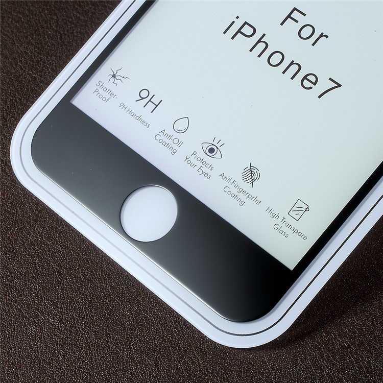 RURIHAI Solid Defense for iPhone 6s/6 4.7 Anti-blue-ray 0.1mm Thin Full Tempered Glass Screen Protector - Black-6