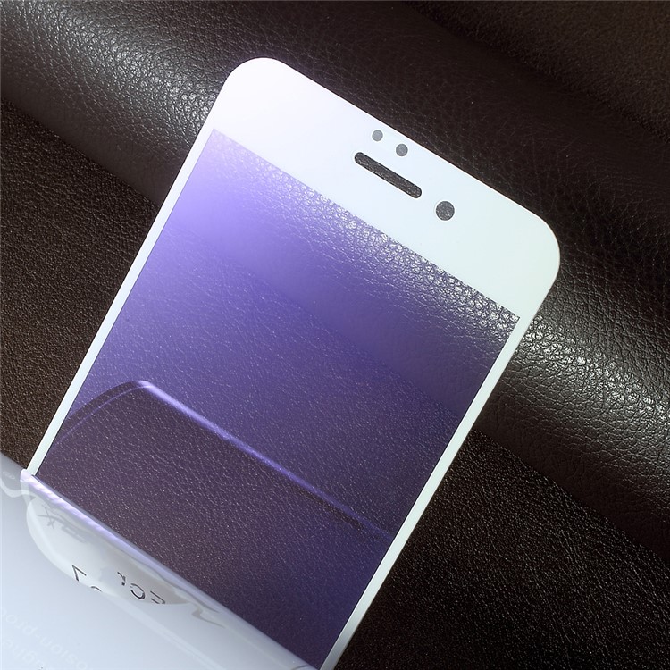 RURIHAI Solid Defense for iPhone 6s/6 4.7 Anti-blue-ray 0.1mm Thin Tempered Glass Screen Protector Full Coverage - White-5