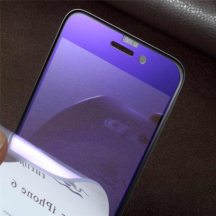 RURIHAI Solid Defense 4D Curved Anti-blue-ray Full Tempered Glass Screen Protector for iPhone 6s 6 - Black-5