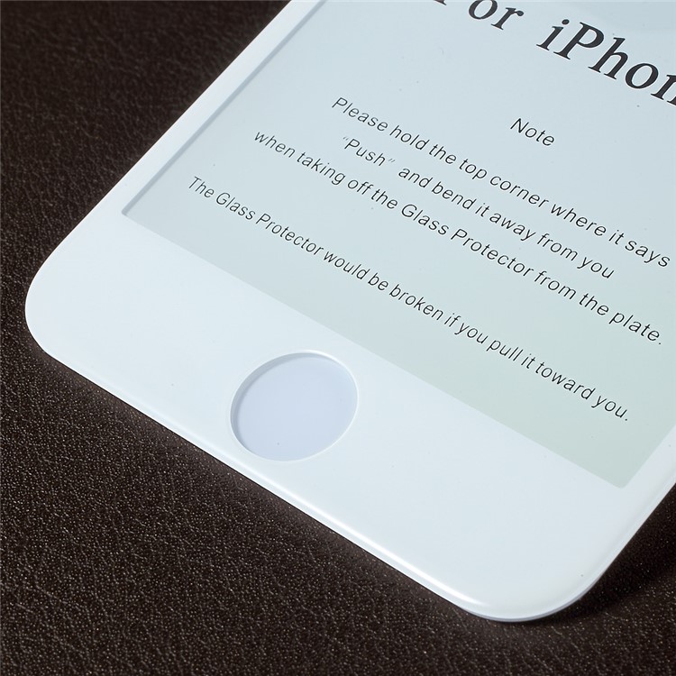 RURIHAI Solid Defense Anti-blue-ray 4D Curved Full Screen Tempered Glass Guard Film for iPhone 7 Plus - White-5