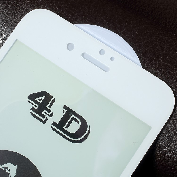 RURIHAI Solid Defense Anti-blue-ray 4D Curved Full Screen Tempered Glass Guard Film for iPhone 7 Plus - White-6