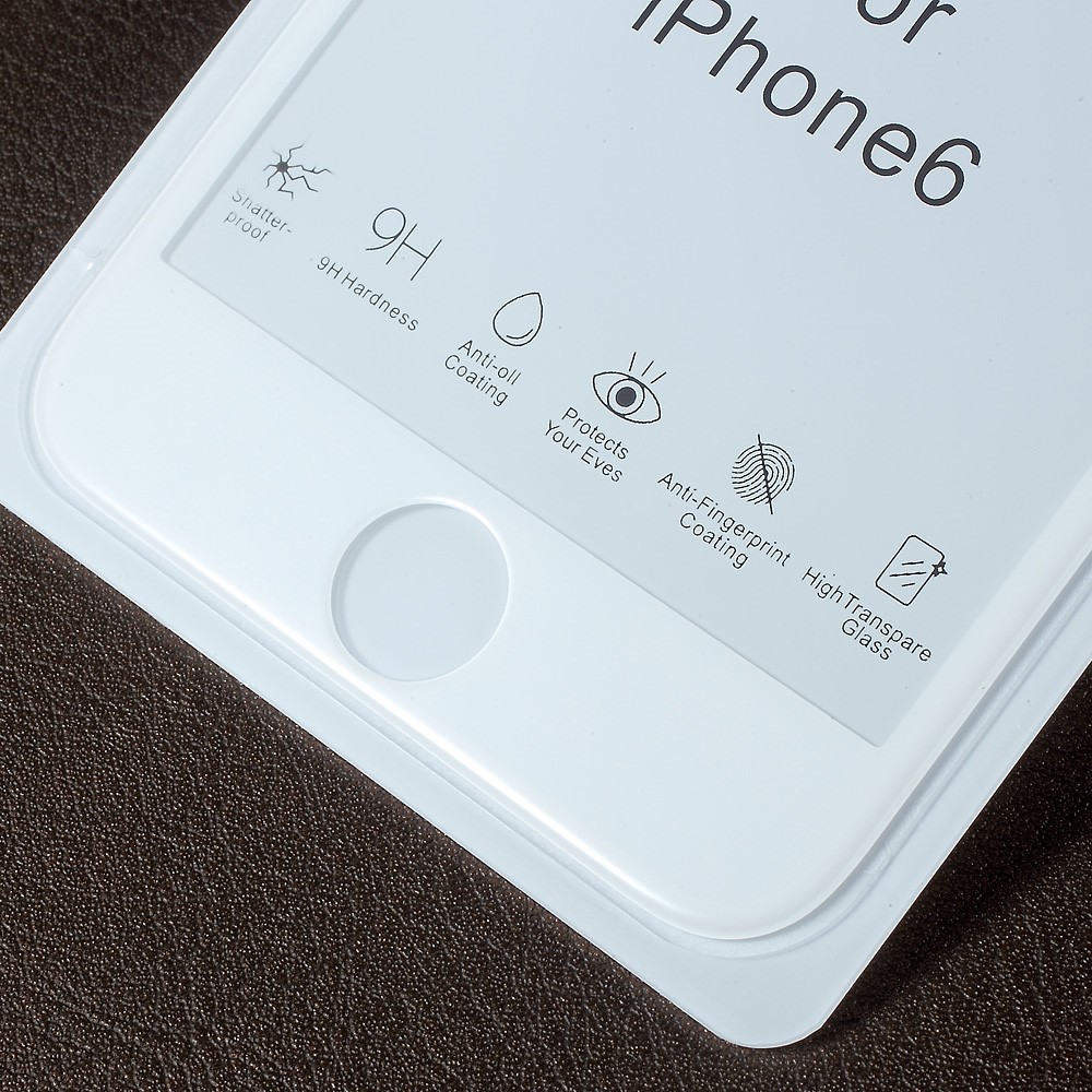 RURIHAI Shatter-proof 4D Curved Full Szie Tempered Glass Screen Protector Flim for iPhone 6s 6 - White-4
