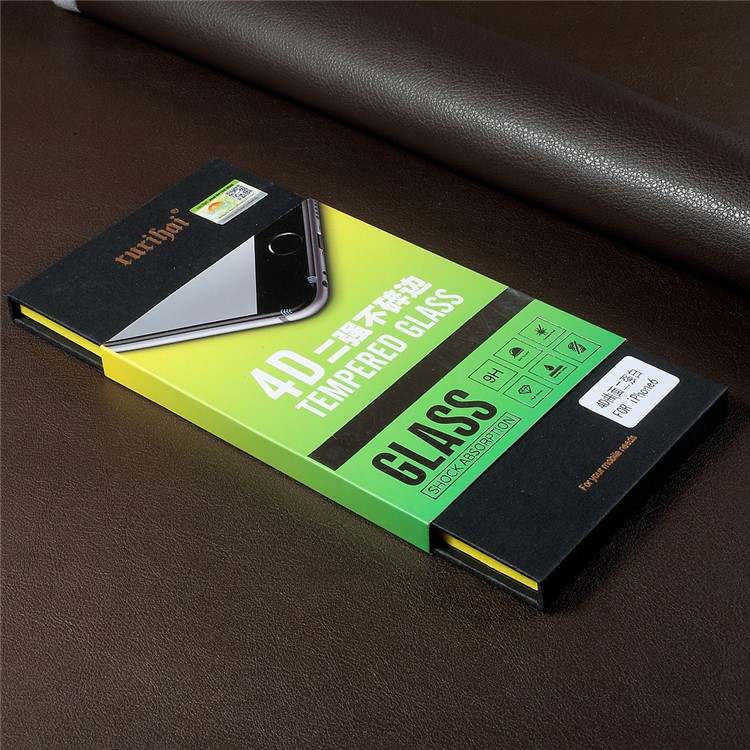 RURIHAI Solid Defense 4D Curved Full Tempered Glass Screen Protector for iPhone 6s Plus / 6 Plus - Black-7