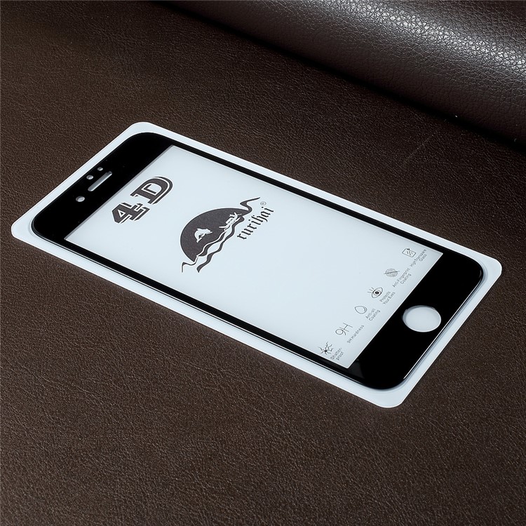 RURIHAI Full Coverage Solid Defense Moible Tempered Glass Screen Protector for iPhone 7 Plus 5.5 inch - Black-2