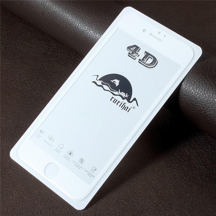 RURIHAI Solid Defense Tempered Glass Full Coverage Mobile Screen Film for iPhone 7 Plus 5.5 inch - White-1