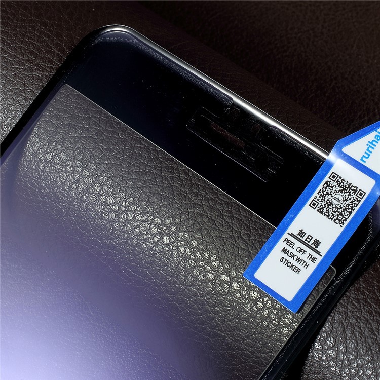 RURIHAI Soft Edge Anti-blue-ray Full Tempered Glass Screen Protector for iPhone 6s Plus / 6 Plus - Black-5