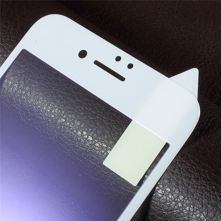 RURIHAI Soft Edge Anti-blue-ray 3D Full Screen Tempered Glass Guard Film for iPhone 6s Plus / 6 Plus - White-3