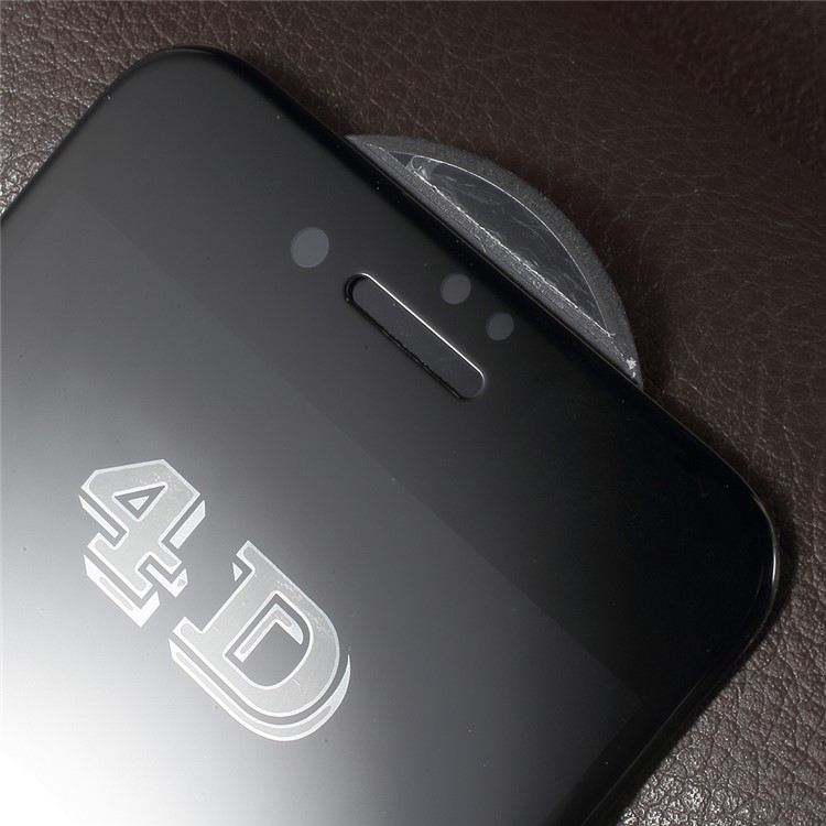 RURIHAI 4D Curved Full Screen Tempered Glass Protector Guard Film for iPhone 7 - Black-3