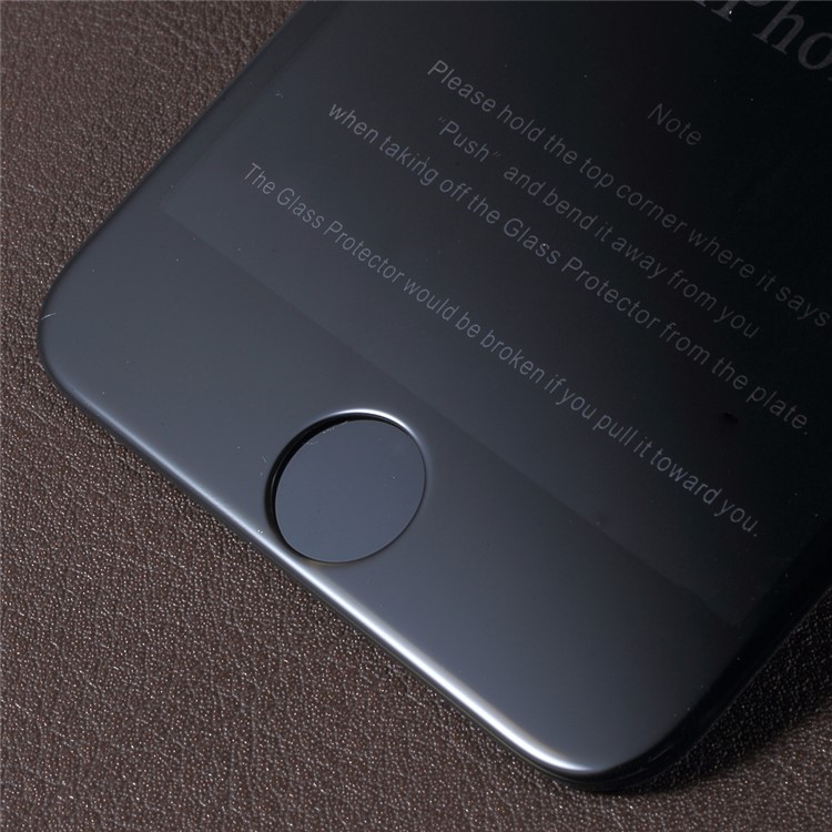 RURIHAI 4D Curved Full Size Tempered Glass Screen Protector Film for iPhone 7 Plus - Black-4