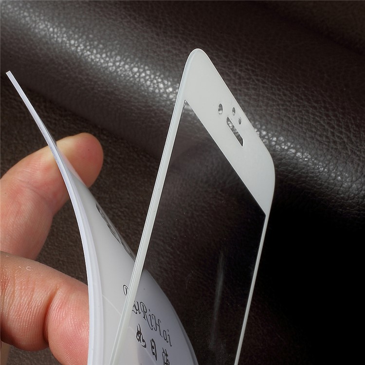 RURIHAI 4D Curved Complete Covered Tempered Glass Screen Protector Film for iPhone 6s 6 - White-5
