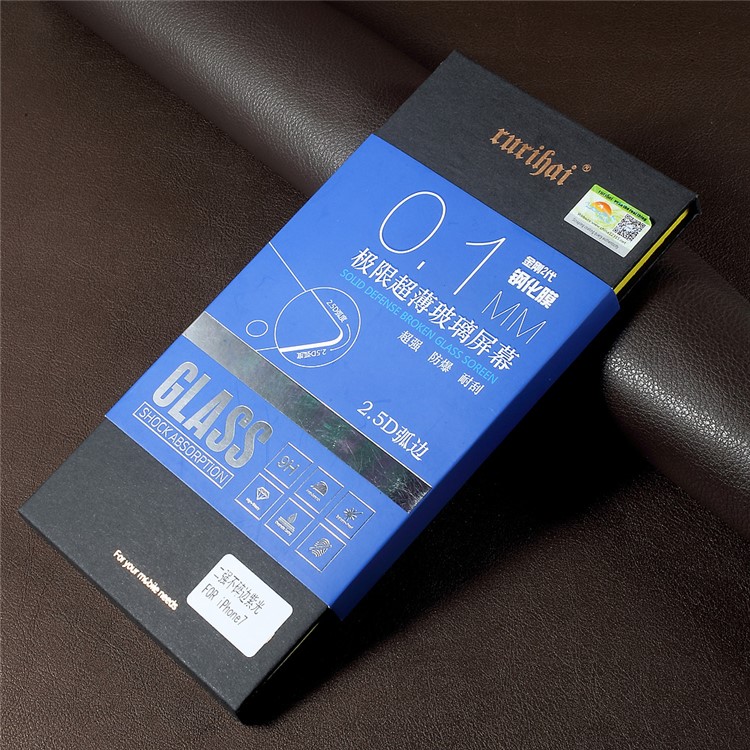 RURIHAI Solid Defense for iPhone 7 Plus Anti-blue-ray 0.1mm Tempered Glass Screen Film Protector 2.5D-8