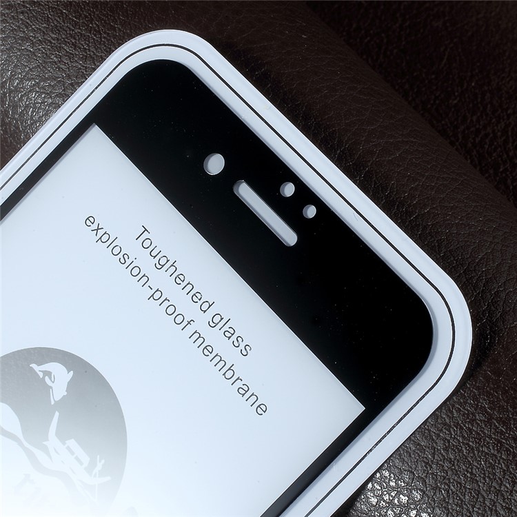 RURIHAI Solid Defense 0.1mm Thin Full Tempered Glass Screen Protector for iPhone 6s 6 - Black-4