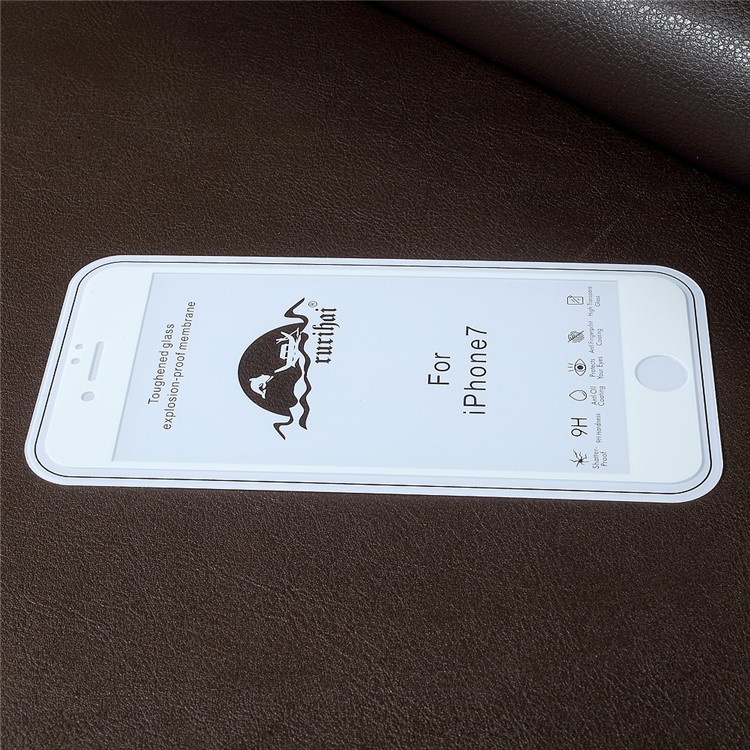 RURIHAI Solid Defense Full Size Tempered Glass Screen Protector Film for iPhone 6s Plus / 6 Plus - White-3