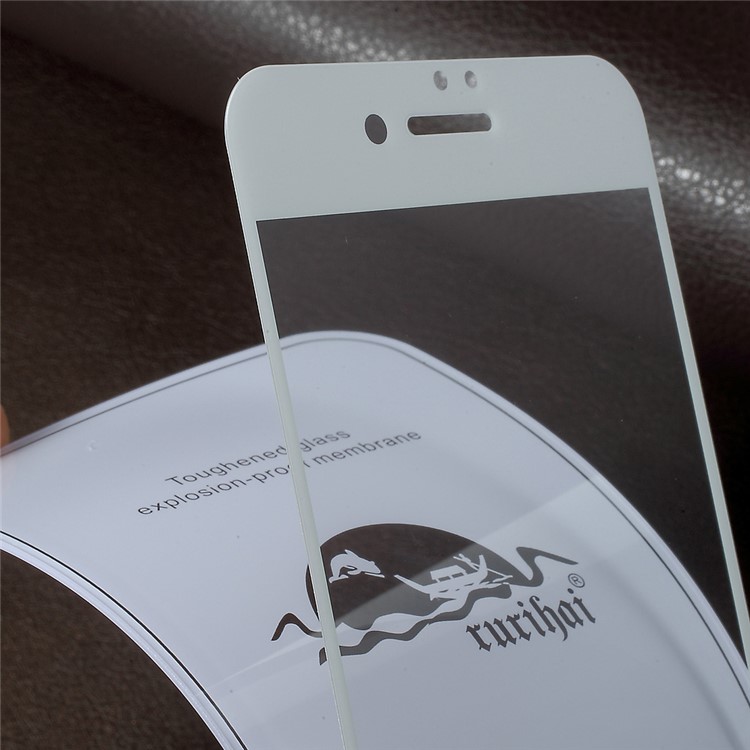 RURIHAI Solid Defense Full Size Tempered Glass Screen Protector Film for iPhone 6s Plus / 6 Plus - White-4
