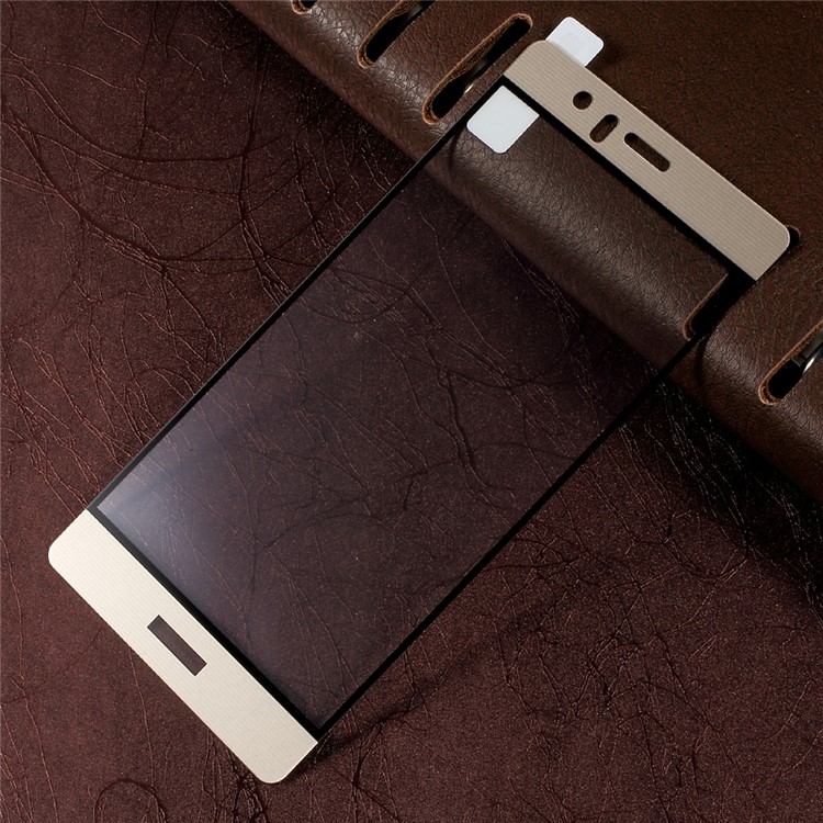 ZK 9H Full Coverage Anti-explosion Tempered Glass Screen Protector for Huawei P9 Plus - Gold-1