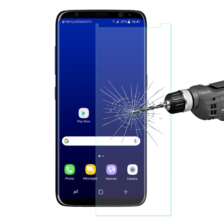 HAT PRINCE Tempered Glass Screen Protector Shield Film for Samsung Galaxy S8+ SM-G955 0.26mm 9H 2.5D Arc Edge-1