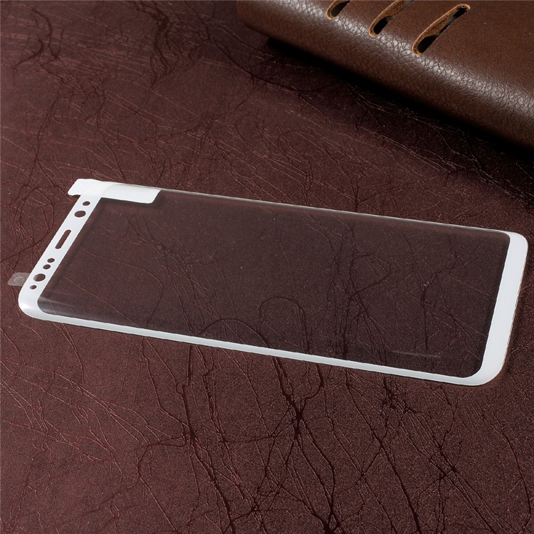 ZK 9H Curved Full Cover Tempered Glass Screen Protector for Samsung Galaxy S8 Plus G955 - White-3