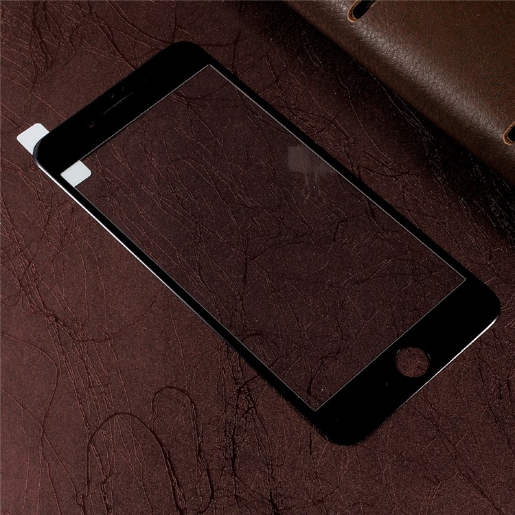 ZK Glossy Carbon Fiber Full Coverage Tempered Glass Shield Film for iPhone 7 Plus - Black-2