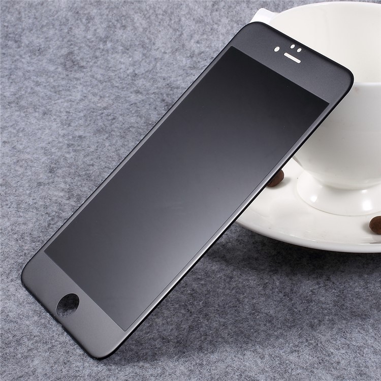 ZK 9H Matte Anti-peep Privacy Carbon Fiber Full Size Tempered Glass Screen Protector for iPhone 6s Plus / 6 Plus - Black-1