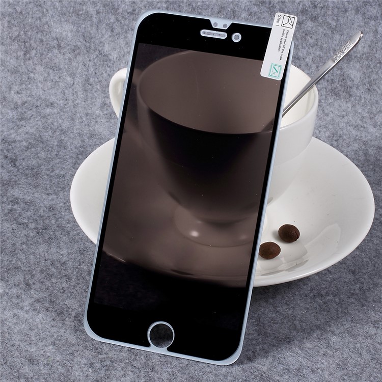 ZK 9H Matte Anti-peep Privacy Carbon Fiber Full Size Tempered Glass Screen Protector for iPhone 6s Plus / 6 Plus - Black-3