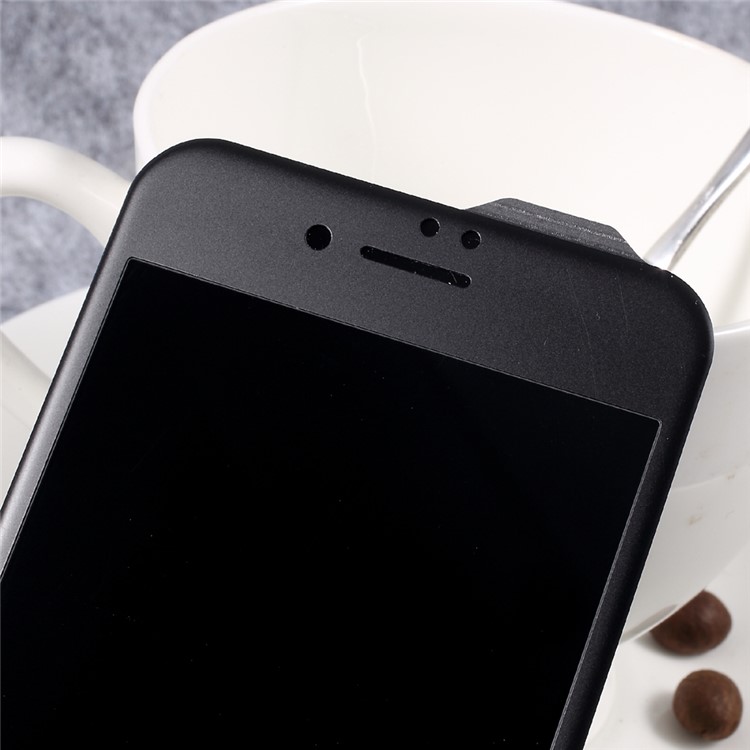 ZK 9H Matte Carbon Fiber Full Coverage Tempered Glass Shield Film for iPhone 7 Plus 5.5 inch - Black-4