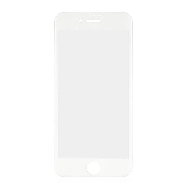 For iPhone 7 Plus 0.3mm 3D Curved Soft Carbon Fiber Edge Tempered Glass Full Screen Guard Film - White-2