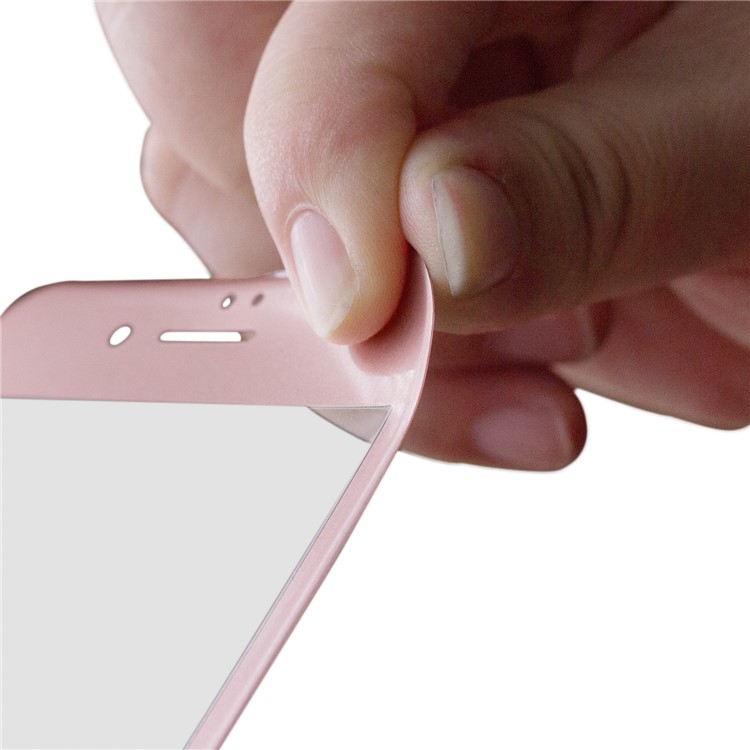 For iPhone 7 Plus 5.5 inch 0.3mm 3D Curved Carbon Fiber Edge Tempered Glass Full Screen Protector - Rose Gold-10