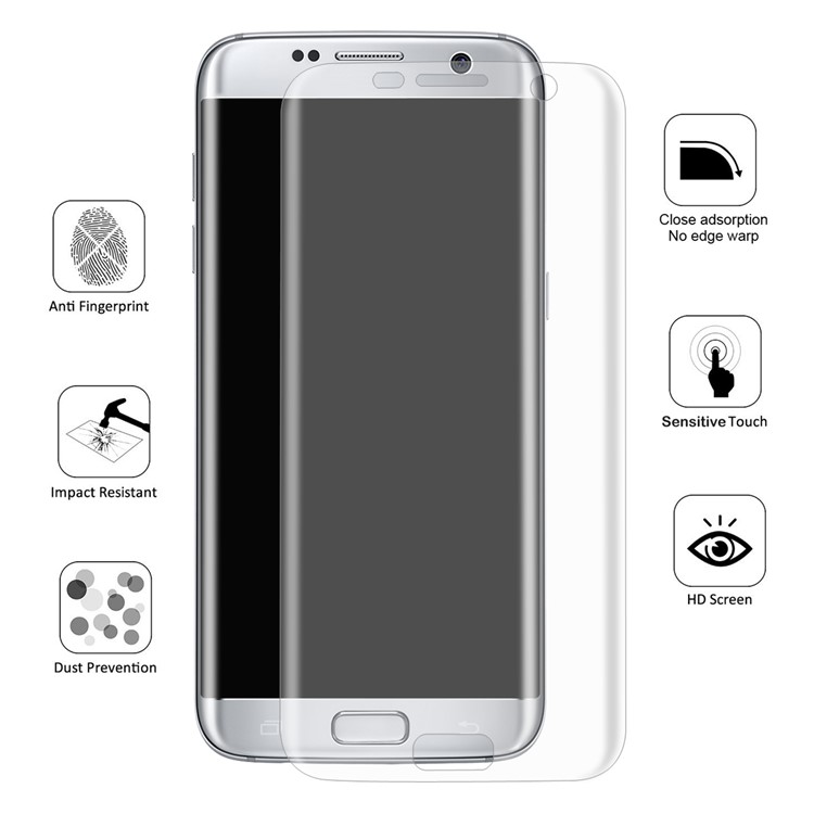 HAT PRINCE 0.1mm Full Coverage Screen Protector Film for Samsung Galaxy S7 edge G935-1