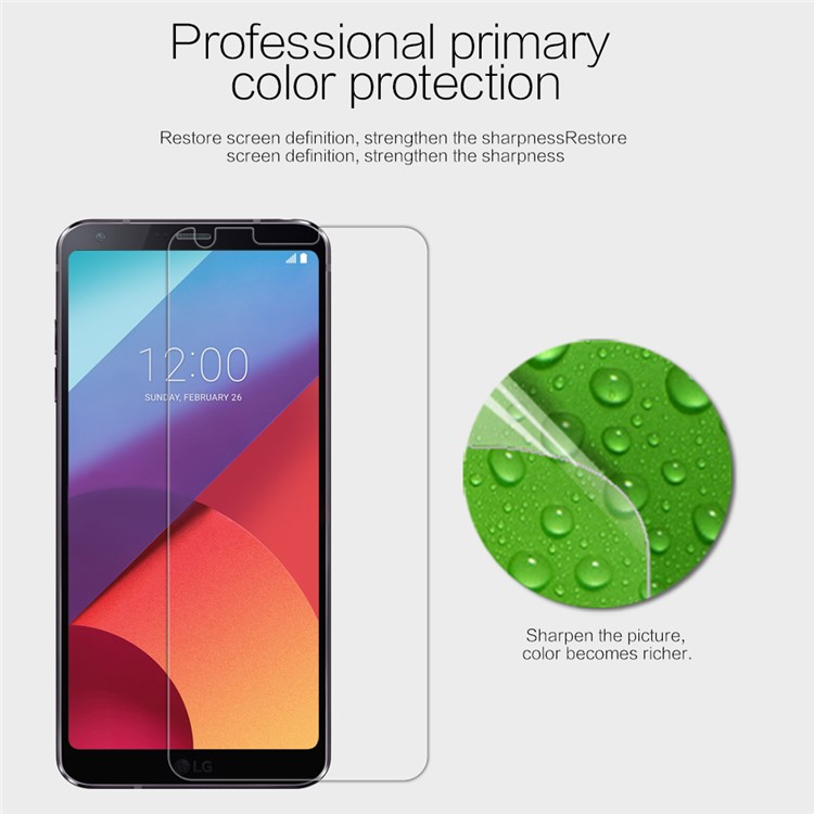 NILLKIN Anti-fingerprint HD Clear LCD Screen Protector Film Cover for LG G6-2