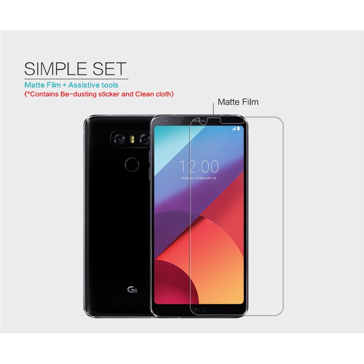 NILLKIN for LG G6 Anti-scratch Matte LCD Screen Protector Guard Film-5