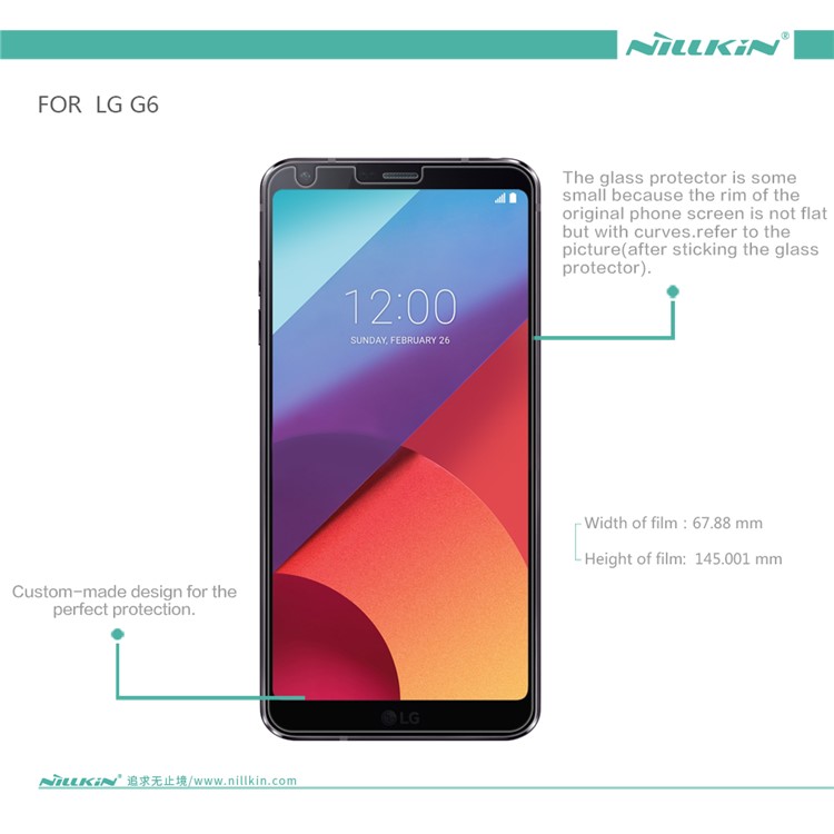 NILLKIN for LG G6 Anti-scratch Matte LCD Screen Protector Guard Film-6