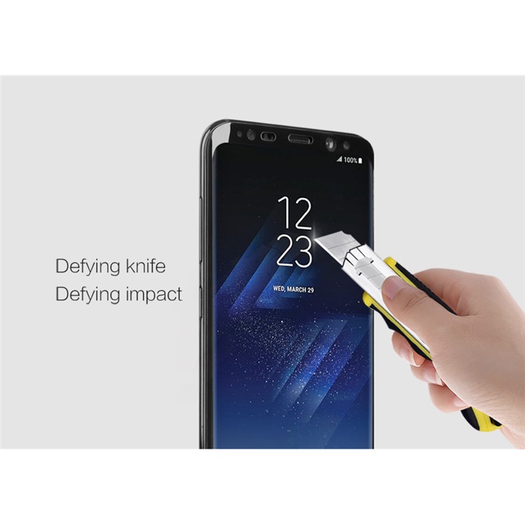 NILLKIN 3D CP+ Max for Samsung Galaxy S8+ G955 Full Screen Tempered Glass Protector Film Anti-explosion - Black-11