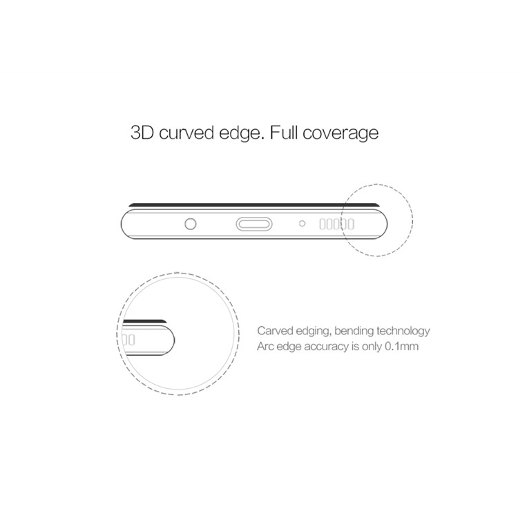 NILLKIN 3D CP+ Max for Samsung Galaxy S8+ G955 Full Screen Tempered Glass Protector Film Anti-explosion - Black-5
