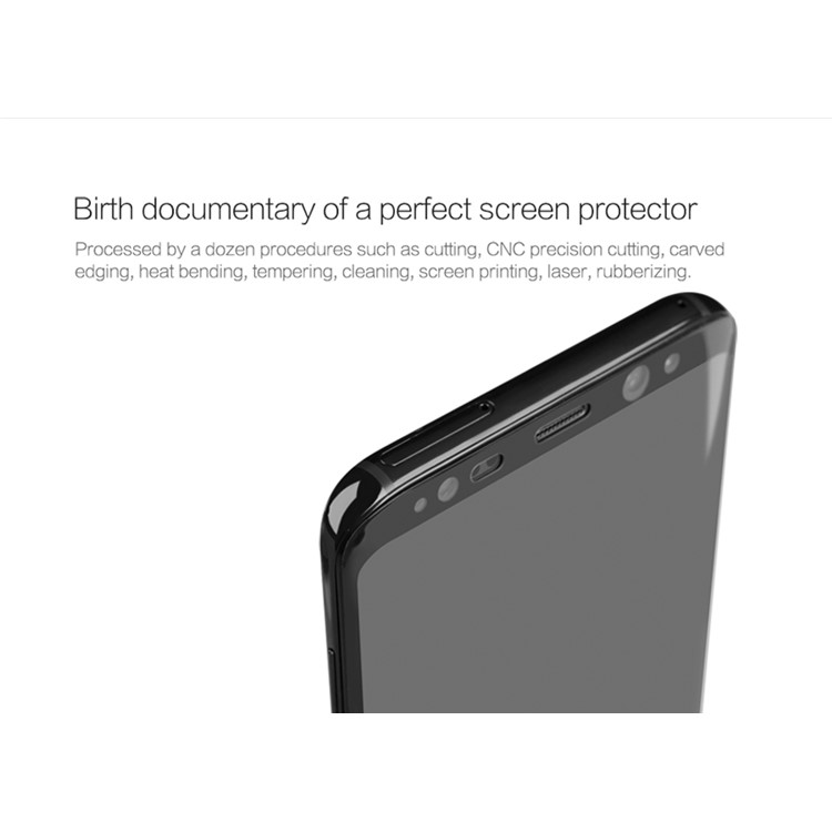 NILLKIN 3D CP+ Max for Samsung Galaxy S8+ G955 Full Screen Tempered Glass Protector Film Anti-explosion - Black-7