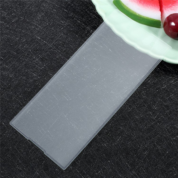 For Sony Xperia XA1 Full Coverage Tempered Glass LCD Screen Guard Film Silk Printing - Transparent-1