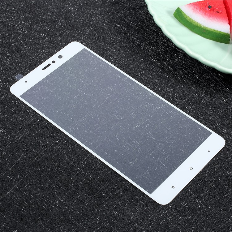 Silk Print Full Cover Tempered Glass Screen Protector Film for Xiaomi Mi 5s Plus - White-3
