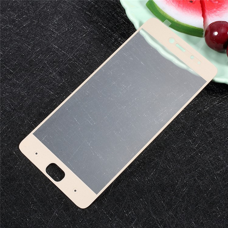 For Xiaomi Mi 5s Full Cover Mobile Tempered Glass Screen Protector Film Silk Printing - Gold-2