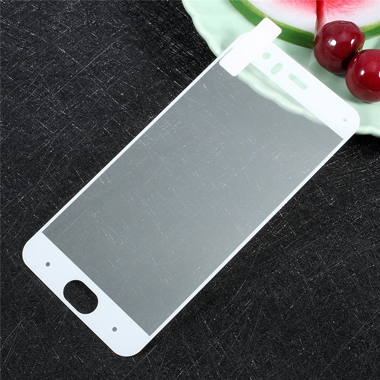 For Xiaomi Mi 6 Silk Printing Complete Covering Tempered Glass Screen Protector Film - White-1