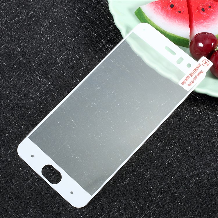 For Xiaomi Mi 6 Silk Printing Complete Covering Tempered Glass Screen Protector Film - White-2