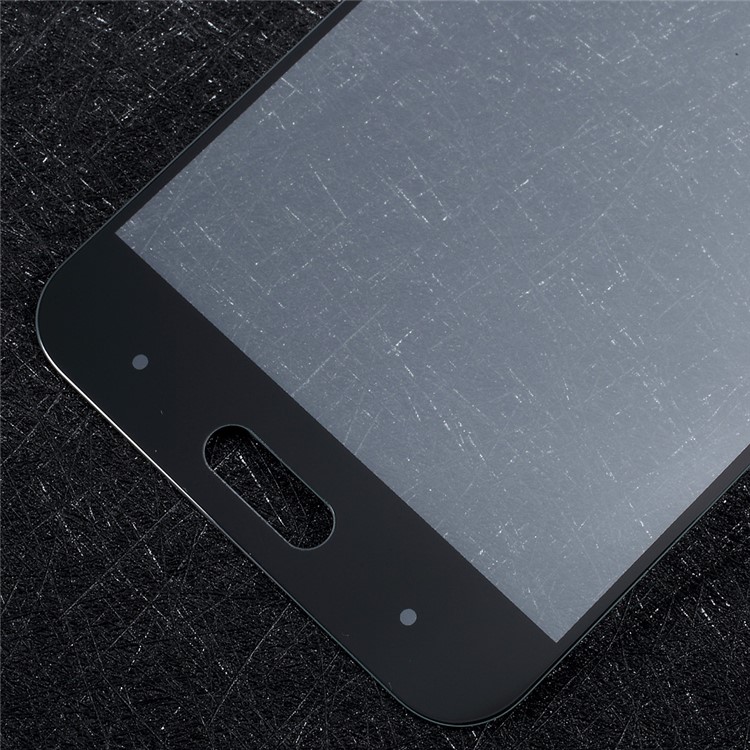For Xiaomi Mi 5c Full Screen Cover Tempered Glass Protector Guard Film Silk Printing - Black-4