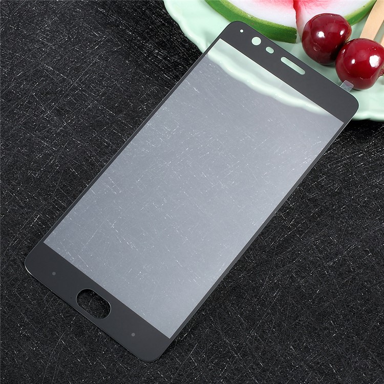 For OnePlus 3T / 3 Full Coverage Tempered Glass Screen Protector Film Silk Printing - Black-1