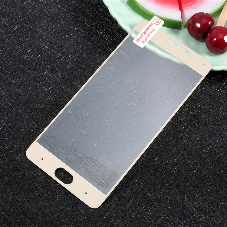 For OnePlus 3T / 3 Full Cover Mobile Tempered Glass Screen Protector Film Silk Printing - Gold-2