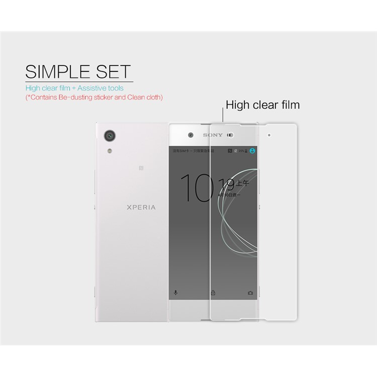 NILLKIN Crystal Clear Anti-fingerprint Screen Protector for Sony Xperia XA1-5