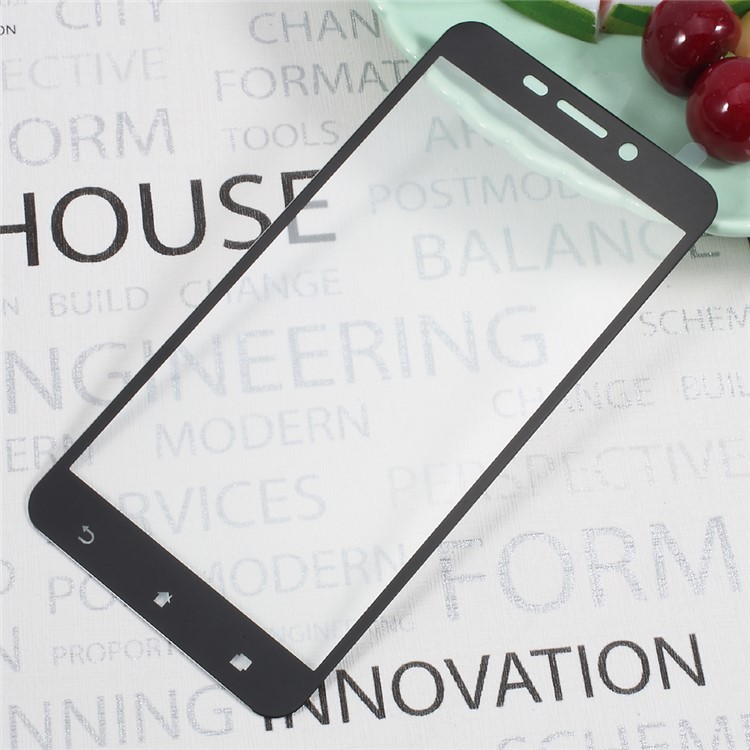 Full Coverage Tempered Glass Screen Protector Film Silk Printing for Asus Zenfone 3 Laser ZC551KL - Black-1